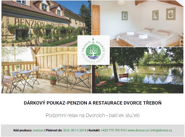 Balíček Podzimní relax na Dvorcích
